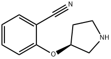 Benzonitrile, 2-[(3S)-3-pyrrolidinyloxy]- Struktur