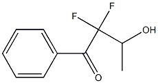 1-Butanone, 2,2-difluoro-3-hydroxy-1-phenyl-, (-)- (9CI) Struktur