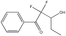 1-Pentanone, 2,2-difluoro-3-hydroxy-1-phenyl-, (-)- (9CI) Struktur