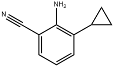 Benzonitrile,  2-amino-3-cyclopropyl- Struktur