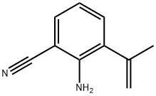 Benzonitrile,  2-amino-3-(1-methylethenyl)- Struktur