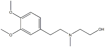 2-((3,4-diMethoxyphenethyl)(Methyl)aMino)ethanol Struktur