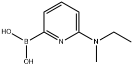 6-(N,N-METHYLETHYLAMINO)PYRIDINE-2-BORONIC ACID Struktur