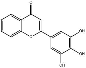 2-(3,4,5-Trihydroxyphenyl)chroMen-4-one Struktur