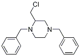 1,4-Dibenzyl-2-chloroMethyl-piperazine Struktur