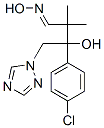 beta-(4-Chlorophenyl)-beta-hydroxy-alpha,alpha-dimethyl-1H-1,2,4-triazole-1-butanal oxime Struktur