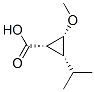 Cyclopropanecarboxylic acid, 2-methoxy-3-(1-methylethyl)-, (1alpha,2ba,3ba)- (9CI) Struktur