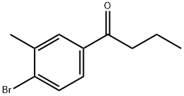 1-(4-Bromo-3-methylphenyl)butan-1-one Struktur