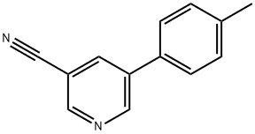 5-p-tolylpyridine-3-carbonitrile Struktur