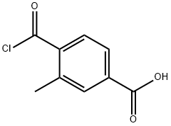 Benzoic acid, 4-(chlorocarbonyl)-3-methyl- (9CI) Struktur