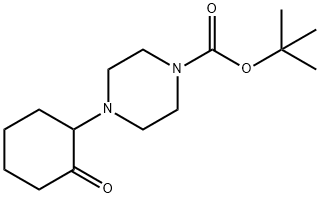 tert-Butyl 4-(2-oxocyclohexyl)piperazine-1-carboxylate Struktur