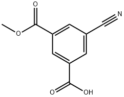 3-CYANO-5-(METHOXYCARBONYL)BENZOIC ACID Struktur