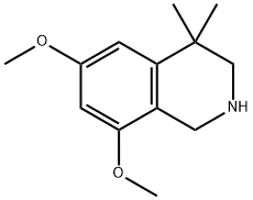 6,8-diMethoxy-4,4-diMethyl-1,2,3,4-tetrahydroisoquinoline Struktur