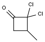 Cyclobutanone, 2,2-dichloro-3-methyl- (9CI) Struktur