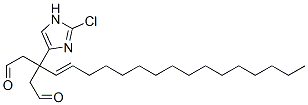 1,1-bis(2-oxyethyl)-2-heptadecenyl-2-imidazolyl chloride Struktur