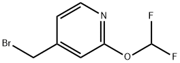 4-(broMoMethyl)-2-(difluoroMethoxy)pyridine Struktur