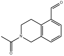 2-acetyl-1,2,3,4-tetrahydroisoquinoline-5-carbaldehyde Struktur