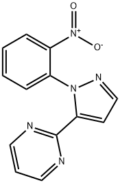 2-(1-(2-nitrophenyl)-1H-pyrazol-5-yl)pyriMidine Struktur