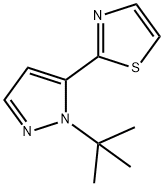 2-(1-tert-butyl-1H-pyrazol-5-yl)thiazole Struktur