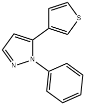 1-phenyl-5-(thiophen-3-yl)-1H-pyrazole Struktur