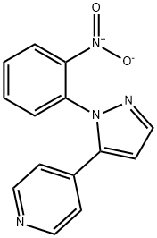 4-(1-(2-nitrophenyl)-1H-pyrazol-5-yl)pyridine Struktur