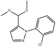 1 - (2 -氯苯基)-5 - (二甲氧基甲基)- 1H -吡唑, 1269293-16-4, 結(jié)構(gòu)式