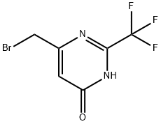 6-(broMoMethyl)-2-(trifluoroMethyl)pyriMidin-4-ol Struktur