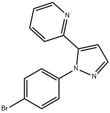 2-(1-(4-broMophenyl)-1H-pyrazol-5-yl)pyridine Struktur