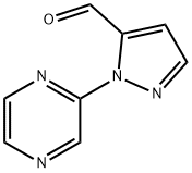 1-(pyrazin-2-yl)-1H-pyrazole-5-carbaldehyde Struktur