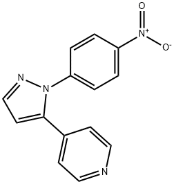 4-(1-(4-nitrophenyl)-1H-pyrazol-5-yl)pyridine Struktur