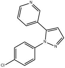 3-(1-(4-chlorophenyl)-1H-pyrazol-5-yl)pyridine Struktur