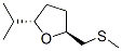 Furan, tetrahydro-2-(1-methylethyl)-5-[(methylthio)methyl]-, trans- (9CI) Struktur