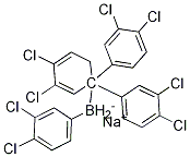 Borate(1-), tetrakis(3,4-dichlorophenyl)-, sodiuM(1:1) Struktur