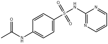 4'-(pyrimidin-2-ylsulphamoyl)acetanilide  Struktur