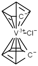 BIS(CYCLOPENTADIENYL)VANADIUM(III) CHLO& Struktur