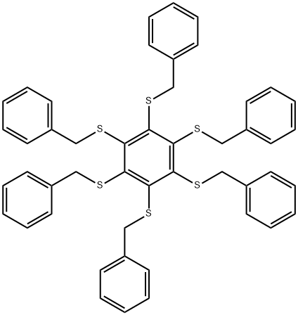 HEXAKIS(BENZYLTHIO)BENZENE Structure