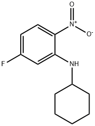 N-Cyclohexyl-5-fluoro-2-nitroaniline Struktur