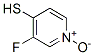 4-Pyridinethiol,3-fluoro-,1-oxide(9CI) Struktur