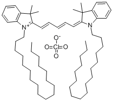 1,1'-DIOCTADECYL-3,3,3',3'-TETRAMETHYLINDODICARBOCYANINE PERCHLORATE|1,1'-雙十八烷基-3,3,3',3'-四甲基吲哚二碳菁高氯酸鹽