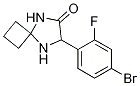 7-(4-BroMo-2-fluorophenyl)-5,8-diazaspiro[3.4]octan-6-one Struktur