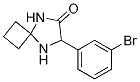 7-(3-BroMophenyl)-5,8-diazaspiro[3.4]octan-6-one Struktur