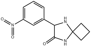 7-(3-Nitrophenyl)-5,8-diazaspiro[3.4]octan-6-one Struktur