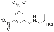 3,5-DINITROBENZOYL-N-(N-PROPYL)AMINE HYDROCHLORIDE Struktur