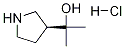 (S)-2-(3-Pyrrolidinyl)-2-propanol Hydrochloride Struktur