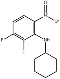 N-Cyclohexyl-2,3-difluoro-6-nitroaniline Struktur