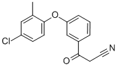 3-(4-CHLORO-2-METHYLPHENOXY)-BETA-OXO-BENZENEPROPANENITRILE Struktur