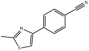 4-(2-METHYL-1,3-THIAZOL-4-YL)BENZONITRILE Struktur