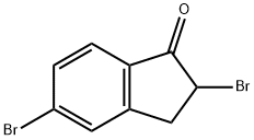 2,5-DIBROMO-2,3-DIHYDRO-1H-INDEN-1-ONE Struktur