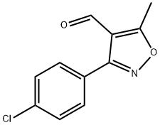 3-(4-Chlorophenyl)-5-Methylisoxazole-4-carboxaldehyde Struktur