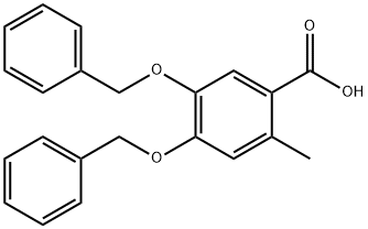 4,5-BIS(BENZYLOXY)-2-METHYLBENZOIC ACID Struktur